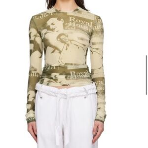 Open YY Khaki ballerina long sleeve